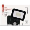 LED reflektor SIMPO s pohybovým čidlem, 20 W, černý, neutrální bílá