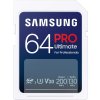 SAMSUNG PRO Ultimate SDXC 64GB + USB Adaptér / CL10 USH-I U3 / V30