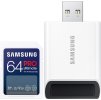 SAMSUNG PRO Ultimate SDXC 64GB + USB Adaptér / CL10 USH-I U3 / V30