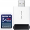 SAMSUNG PRO Ultimate SDXC 64GB + USB Adaptér / CL10 USH-I U3 / V30