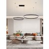 IMMAX NEO FINO NEW SMART závěsné svítidlo 2 kruhy, 60+80cm, 93W, černé, Zigbee 3.0, TUYA