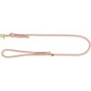 Soft Rope kulaté tkané vodítko, S-XL: 1.00 m/ 10 mm, růžová/světlerůžová