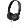 SONY sluchátka náhlavní MDRZX110/ drátová/ 3,5mm jack/ citlivost 98 dB/mW/ černá