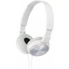 SONY sluchátka náhlavní MDRZX310W/ drátová/ 3,5mm jack/ citlivost 98 dB/mW/ bílá