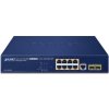 Planet GS-4210-8P2S L2 switch, 8x1Gb, 2x 1Gb SFP, 8x PoE 802.3at 120W, QoS