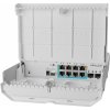 MikroTik netPower Lite 7R, 7x GbE PoE in, 1x GbE PoE out, 2x SFP+, SwOS, venkovní