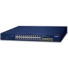 Planet GS-4210-24T4S L2 switch, 24x1Gb, 4x1Gb SFP, QoS, fanless, 2x power-in