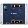 Planet WGS-4215-8P2S plochý L2/L4 switch, 8x1Gb, 2x1Gb SFP, 8x PoE 802.3at 200W, 48-56VDC, -40~75°C, IP30, fanless