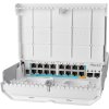 MikroTik netPower 15FR, 15x FE PoE in, 1x FE PoE out, 2x SFP, L5, venkovní