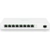 Ubiquiti UISP Switch - 8x GbE, 1x SFP, fanless, 8x PoE Out 27V (PoE budget 110 W)