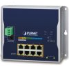Planet WGS-5225-8P2S plochý L3 switch, 8x1Gb, 2x2.5Gb SFP, 8x PoE 802.3at 240W, 48-56VDC, -40~75°C, IP30, fanless
