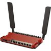 MikroTik L009UiGS-2HaxD-IN, ARM CPU, 512MB RAM, Wi-Fi 6 (802.11ax), 8x GLAN, PoE in/out, SFP, USB 3.0, L5