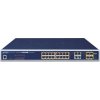 Planet GS-4210-16UP4C L2 switch, 20x1Gb, 4x1Gb SFP, 16x PoE 802.3bt 400W