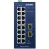 Planet IGS-4215-16T2S-U průmyslový L2 switch, 16x1Gb, 2x1Gb SFP, dual 9-48VDC, -40~75°C, 1x Micro-USB female port, IP30