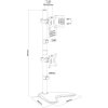 Neomounts FPMA-D550DDVBLACK/Držák displeje/na stůl/10-32"/stojan/VESA 100X100/nosn. 2x6kg/2 displeje vert/černý