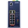 Planet IGS-6325-8UP2S průmyslový L3 switch, 8x1Gb, 2x2.5Gb SFP, PoE 802.3bt 360W, 48-54VDC, -40~75°C, fanless