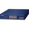 Planet GS-2210-8P2S WEBsmart L2 switch, 8x1Gb, 2x1Gb SFP, 8x PoE 802.3at 120W, QoS