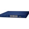 Planet GS-2210-16P2S WEBsmart L2 switch, 16x1Gb, 2x1Gb SFP, 16x PoE 802.3at 240W, QoS