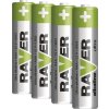 Alkalická baterie RAVER AAA (LR03), 4 ks