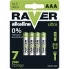 Alkalická baterie RAVER AAA (LR03), 4 ks