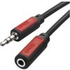 JACK kabel 3,5mm stereo, vidlice - 3,5mm zásuvka 5m