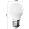 LED žárovka Classic Mini Globe / E27 / 4,2 W (40 W) / 470 lm / teplá bílá