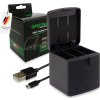 PATONA nabíječka otevírací pro digitální kameru Triple GoPro Hero 9/Hero 10/Hero 11/Hero 12/ AHDBT901/ USB-C