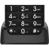 EVOLVEO EasyPhone FL, mobilní telefon pro seniory s nabíjecím stojánkem, černá