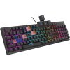 Genesis tichá herní klávesnice THOR 303/RGB/Outemu Peach Silent/Drátová USB/CZ-SK layout/Černá