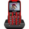 EVOLVEO EasyPhone XR, mobilní telefon pro seniory s nabíjecím stojánkem, červená