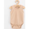 Kojenecké body bez rukávů New Baby Classic II světle béžové kluk 74 (6-9m)