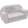 Dětská rozkládací pohovka New Baby Lion Family light grey