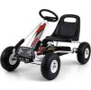 Dětská šlapací motokára Go-kart Milly Mally Thor bílá