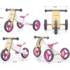 Dětské multifunkční odrážedlo kolo 2v1 Milly Mally JAKE Classic Pink
