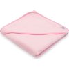 Dětská froté osuška s kapucí New Baby BASIC 80x80 ružová