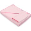 Dětská froté osuška s kapucí New Baby BASIC 100x100 ružová