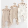 Kojenecké dupačky New Baby Classic II Uni 3ks béžové 80 (9-12m)