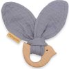 Dětské kousátko s ptáčkem New Baby Bird grey