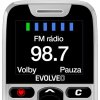 EVOLVEO EasyPhone, mobilní telefon pro seniory s nabíjecím stojánkem, bílá