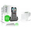 EVOLVEO EasyPhone, mobilní telefon pro seniory s nabíjecím stojánkem, bílá