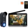 EVOLVEO DoorPhone W7, Sada domácího bezdrátového videotelefonu s WiFi černý stříbrný monitor