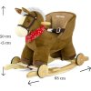 Houpací koník s melodií a kolečky Milly Mally Polly hnědý