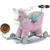 Houpací koník s melodií a kolečky Milly Mally Polly fialový