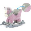 Houpací koník s melodií a kolečky Milly Mally Polly fialový
