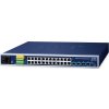 Planet IGS-R4215-24T4X průmyslový L2/L4 switch, 24x1Gb, 4x10Gb SFP+, -40~75°C, 24-60VDC, IP30, fanless