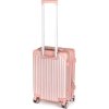 PRETTY UP Kufr na kolečkách ABS25, malý, zlatorůžový