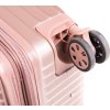 PRETTY UP Kufr na kolečkách ABS25, malý, zlatorůžový