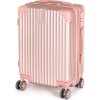 PRETTY UP Kufr na kolečkách ABS25, malý, zlatorůžový