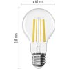 LED žárovka Filament A60 / E27 / 10,5 W (100 W) / 1521 lm / neutrální bílá