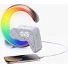 IMMAX LED relaxační lampička FLAMINGO/ Qi nabíjení/ budík/ RGB/ 300lm/ USB výstup/ BT 5.1/ zlatá